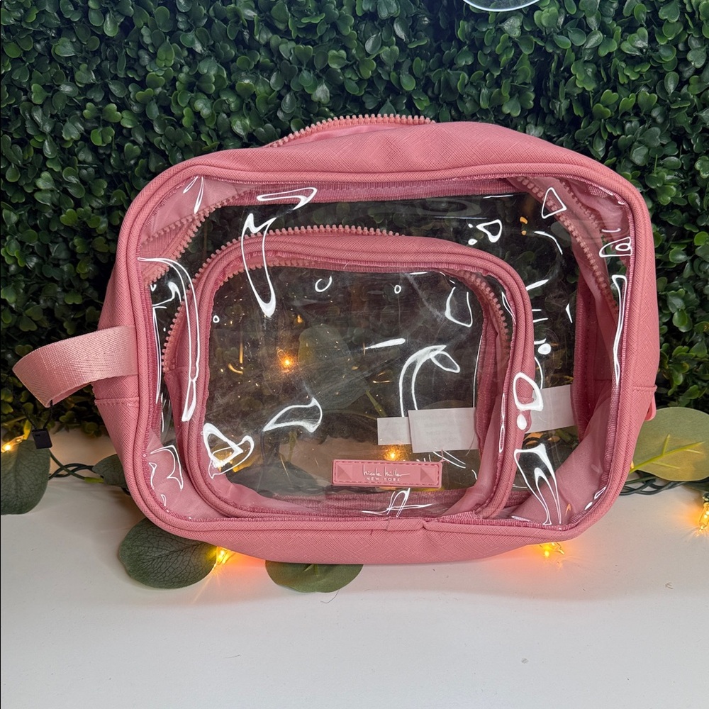 Pink Clear Travel Bag Set
